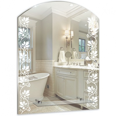 Зеркало Mixline Шарм Купидон 54 525458 с полкой с пескоструйным рисунком