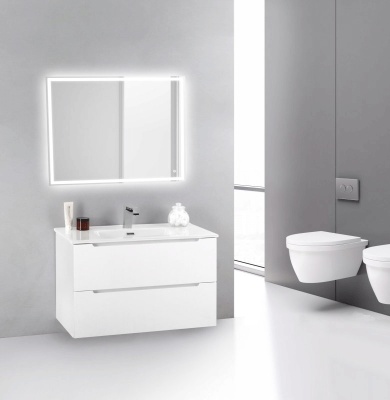 Тумба под раковину BelBagno ETNA 39-800/390-2C-SO-BL-P подвесная Bianco Lucido