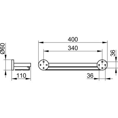 Полка корзина Keuco Edition 90 40 19058 010000 Хром