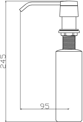 Дозатор для жидкого мыла Swedbe Selene 0100 Никель