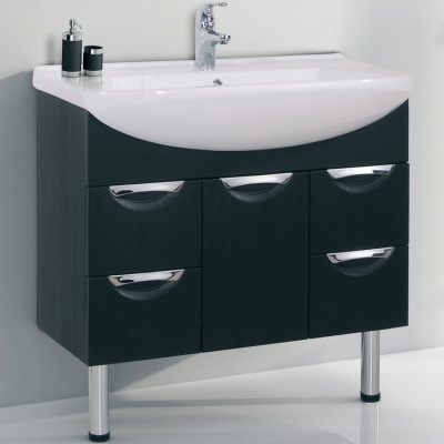 Тумба с раковиной SanVit Лайм Lux 90 в цвете Ral Шоколад