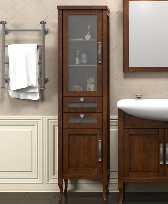 Шкаф пенал Opadiris Мираж 45 L 00-00000053 Светлый орех