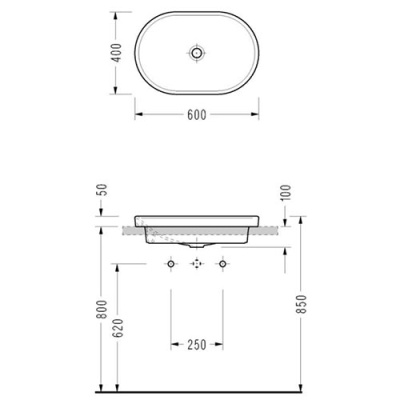 Раковина-чаша Serel Sapphire 60 SP33 Белая