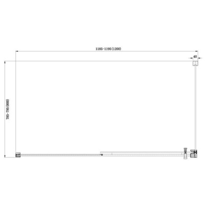 Душевой уголок Aquanet Delta NPE1131 120x80 профиль Хром, стекло прозрачное