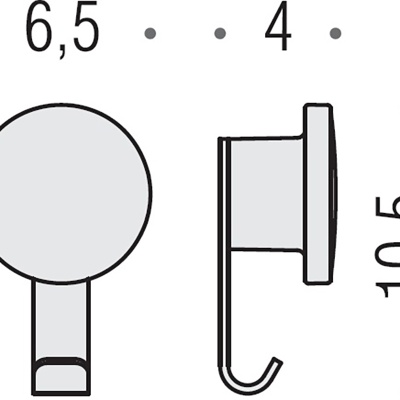 Крючок Colombo Design Nordic ЕB27 Хром