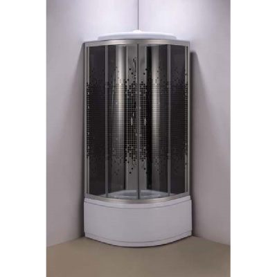 Душевая кабина Niagara NG-7507-14 80х80 стекло матовое задняя стенка Черная Душевая кабина Niagara NG-7507-14 80х80 стекло матовое задняя стенка Черная