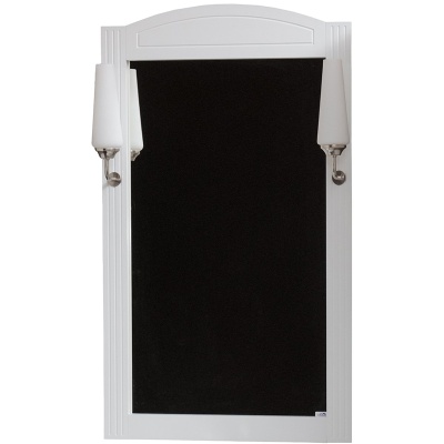 Зеркало Cerutti SPA Британика 60 6556 со светильниками Белое