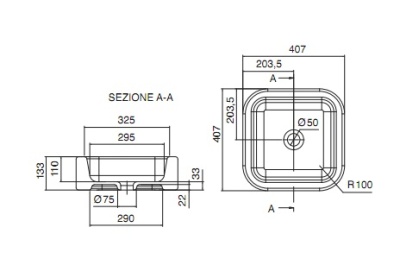 Раковина Scarabeo Next 8306 Белая