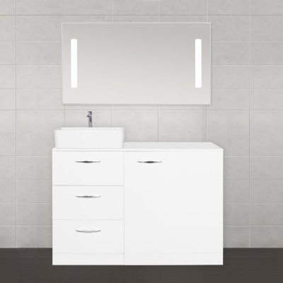 Тумба под раковину Style Line Берн Plus 120 ЛС-000010046 Белая