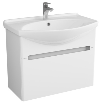 Тумба под раковину Owl 1975 Lagerta 75 OW08.02.00 подвесная Белая