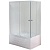 Душевой уголок Royal Bath BP 120х80 RB8120BP-C-L с поддоном профиль Белый стекло матовое