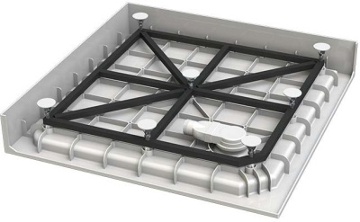 Поддон для душа из стеклокомпозита Radomir SMC A150 90x90x15 1-11-0-0-0-155 Белый