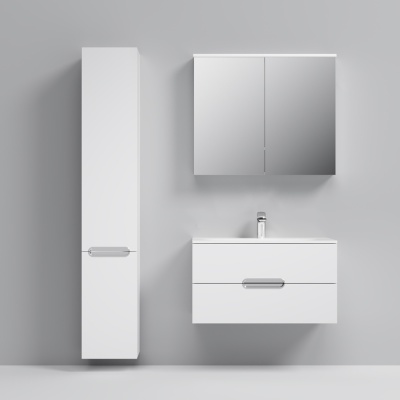 Зеркальный шкаф AM.PM Spirit 80 M70MCX0801WG с подсветкой Белый