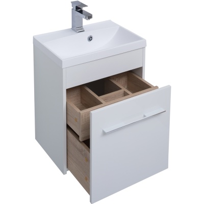 Тумба под раковину Aquanet Августа 50 210023 подвесная Белая