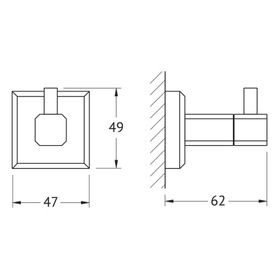 Крючок Artwelle Hagel 9915 Хром