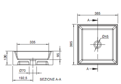 Раковина Scarabeo Teorema 8031-40 Белая