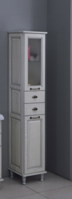 Шкаф-колонна Акватон Жерона 1A158903GEM4L Белое золото левая