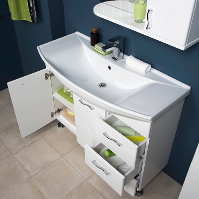 Комплект мебели для ванной Aquanet Моника 105 187564 Белый