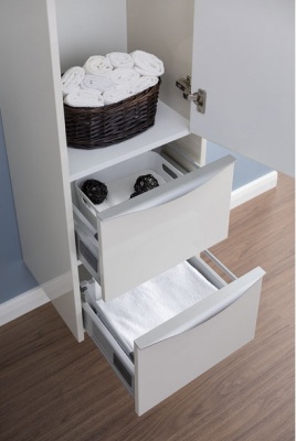 Шкаф пенал Aquanet Франка 40 183049 подвесной R Белый