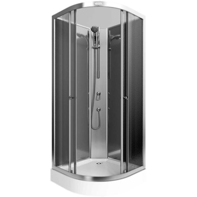 Душевая кабина Arcus AS-100 90x90 профиль Хром стекла матовые фактурные