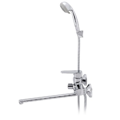 Смеситель для ванны Raiber Quattro R6003 универсальный Хром