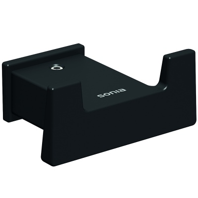 Двойной крючок Sonia S-Cube173006 Черный матовый