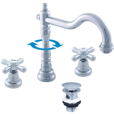 Смеситель для раковины Rav Slezak Morava retro MK132.5 Хром