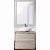Комплект мебели для ванной BelBagno SET-KRAFT-600-RGB-CDEC-BB344-LOY со смесителем Rovere Galifax Bianco, столешница - Cemento Decorato (с нанесением узора)
