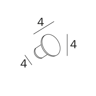 Крючок Inda One AV120ANE Черный матовый