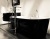 Акриловая ванна BelBagno BB14-NERO/BIA 178x84 без гидромассажа
