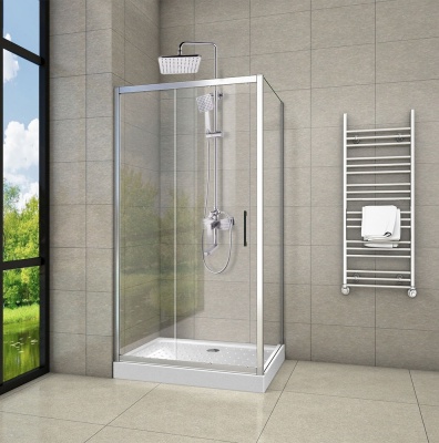 Душевой уголок Cerutti SPA Gloria 120x80 профиль Хром стекло прозрачное
