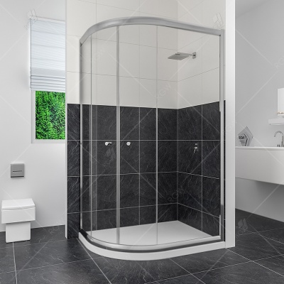 Душевой уголок RGW Classik CL-61 80x100 профиль Хром стекло прозрачное