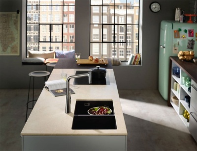 Смеситель для кухни Hansgrohe Metris M71 73801000 Хром