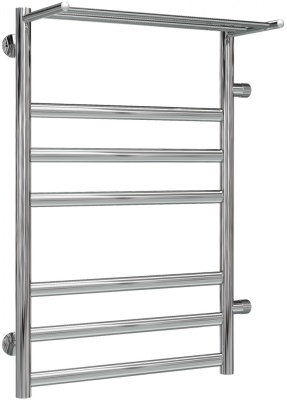 Водяной полотенцесушитель Terminus Хендрикс П7 500x796 4620768888823 с полкой Хром с боковым подключением 500