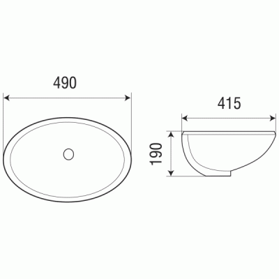 Раковина WeltWasser Deilbach 6021 49 10000003897 Белый глянец
