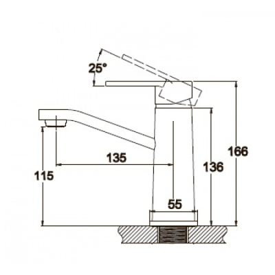 Смеситель для раковины Kaiser Sonat 34511 Хром