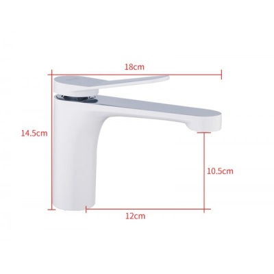 Смеситель для раковины Frap F1045 Белый Хром