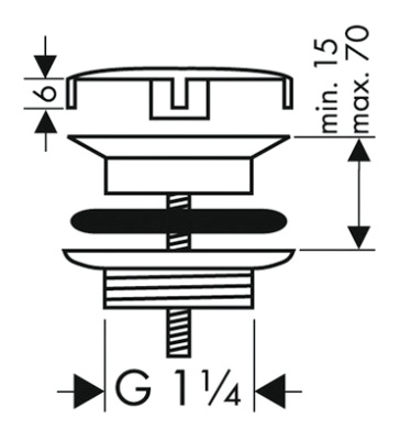 Выпуск Hansgrohe 50001000 Хром