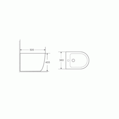 Биде WeltWasser Merzbach 003 GL-WT 10000003705 Белый глянец