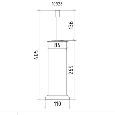 Ершик для унитаза Boheme Royal Cristal 10928-BR Бронза