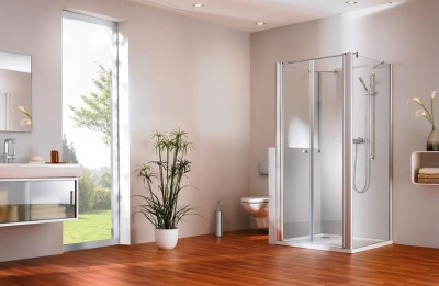 Дверь для душевого уголка Huppe Design Pure 80 510640.087.321 Профиль матовый хром, стекло прозрачное