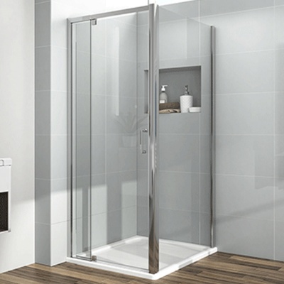 Душевой уголок Vincea Intra 90х80 VSR-1I809080CL профиль Хром стекло прозрачное