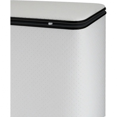 Корзина для белья Cameya Punto PWС-BG глубокая Белая, кант черный