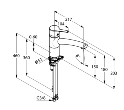 Смеситель для кухни Kludi Trendo 335759675 Нержавеющая сталь