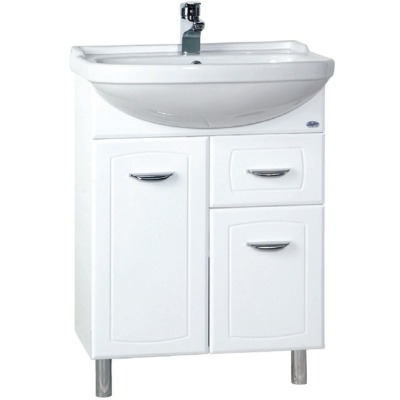 Тумба c раковиной Bellezza Классик 60 1 ящик Белая