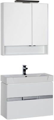 Зеркальный шкаф Aquanet Виго 80 L Белый 183401