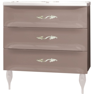 Тумба с раковиной Marka One Lumier 75Н Cappuccino