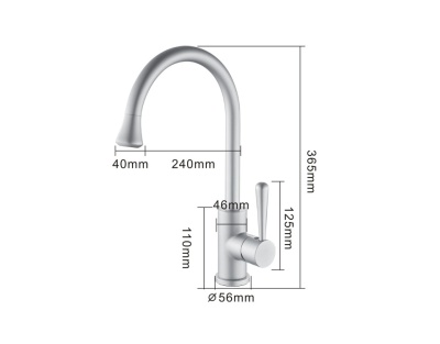 Смеситель для кухни Frap F4152 Сатин