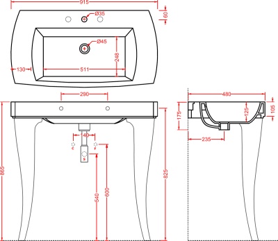 Раковина Artceram Jazz 91.5 JZL001 01 00 Белая