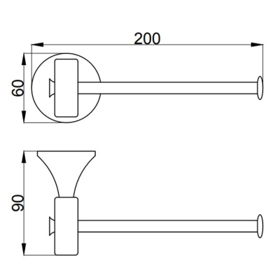 Держатель туалетной бумаги Webert Opera OA500801980 Розовое золото